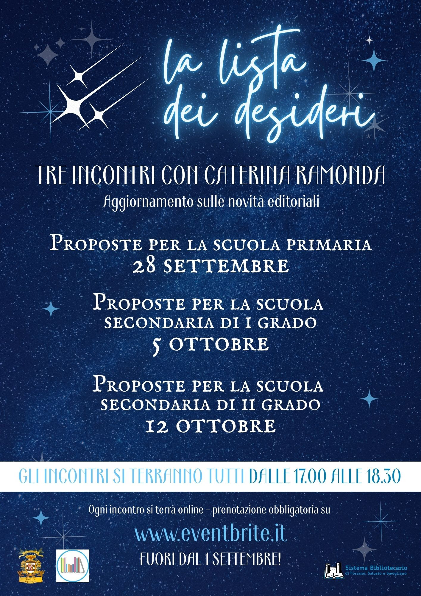 Lunedì 28 settembre – on line